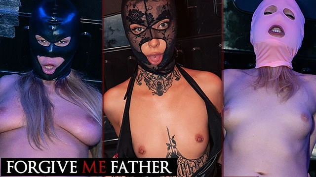 Femmes masquées sucent et baisent un inconnu en amateur