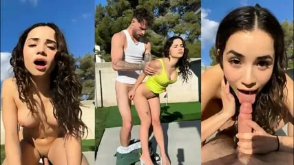 Baise rapide en extérieur avec ma belle-sœur - Gros cul serré